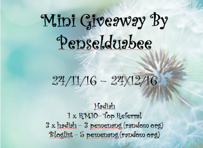 Mini Giveaway By Penselduabee