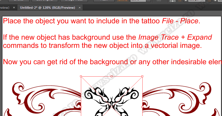 graphic-tutorials: How to make your own tattoo design (3)