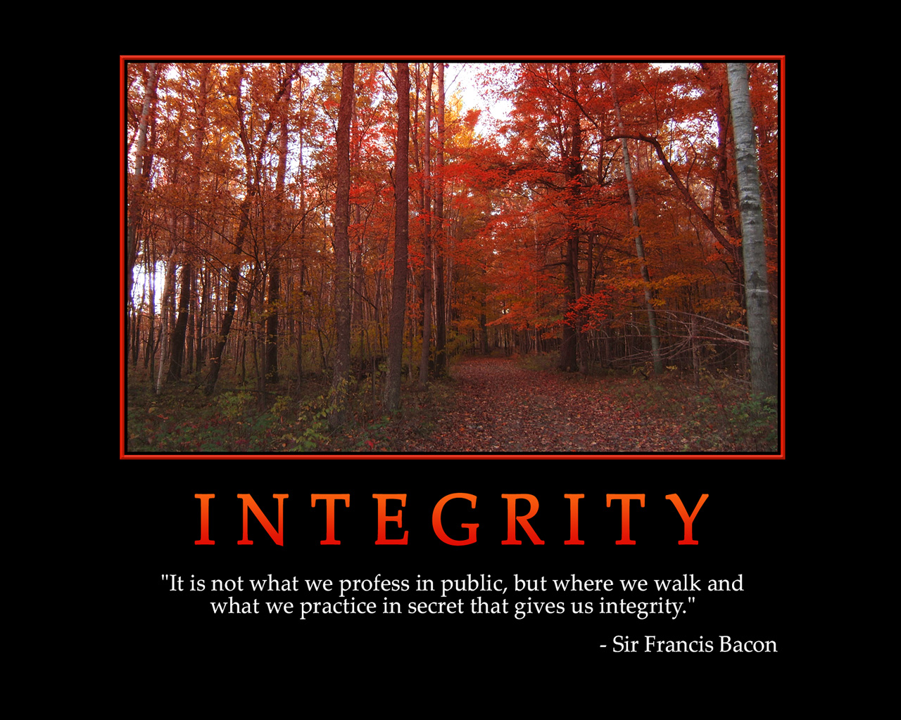 INTEGRITY - Motivational Wallpaper