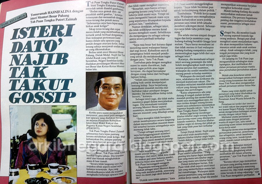 Isteri Dato' Najib Tak Takut Gossip (1984)  Laksamana 