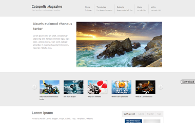 Catopolis Magazine Blogger Template