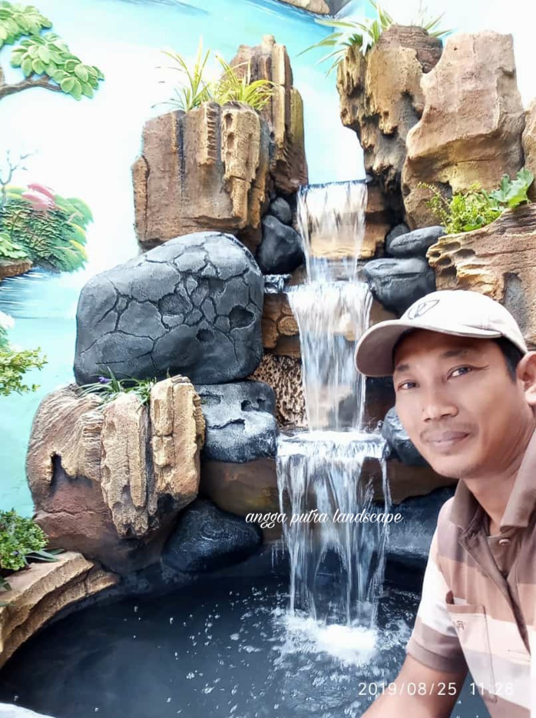 Jasa pembuatan kolam tebing | kolam ko,i | relief | air terjun semarang