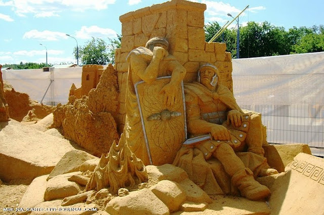 Amazing: Great Roman Empire Sand Sculpture Exhibition in Russia