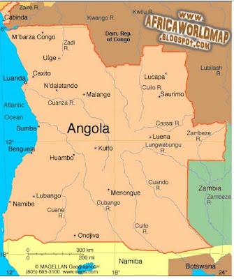 Angola World Map