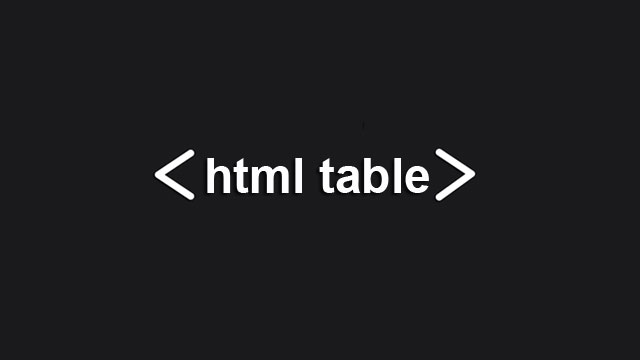 Gambar ilustrasi HTML Table Tag