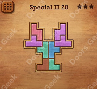 Cheats, Solutions, Walkthrough for Wood Block Puzzle Special II Level 28