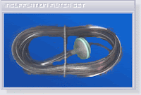 Insuflation filter set