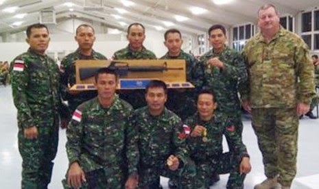 Tim kontingen petembak TNI AD