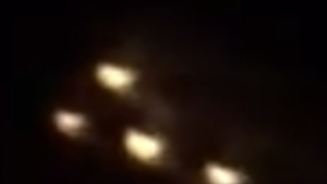 Close up of the UFO Orbs over Carlsbad CA USA.