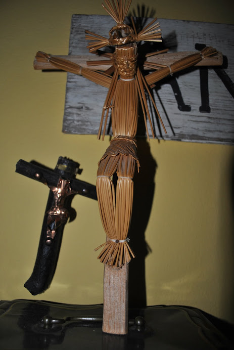 An unusual straw crucifix