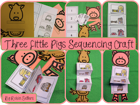 three little pigs sequencing cards