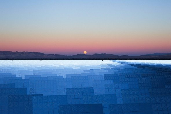 Reuben Wu arte fotografia arquitetura natureza noite luzes por do sol espelhos energia solar crescent dunes