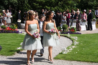 Pastel Bridesmaid Dresses on Bridesmaid S Bouquets Palest Green Gowns And Pastel Bridesmaids