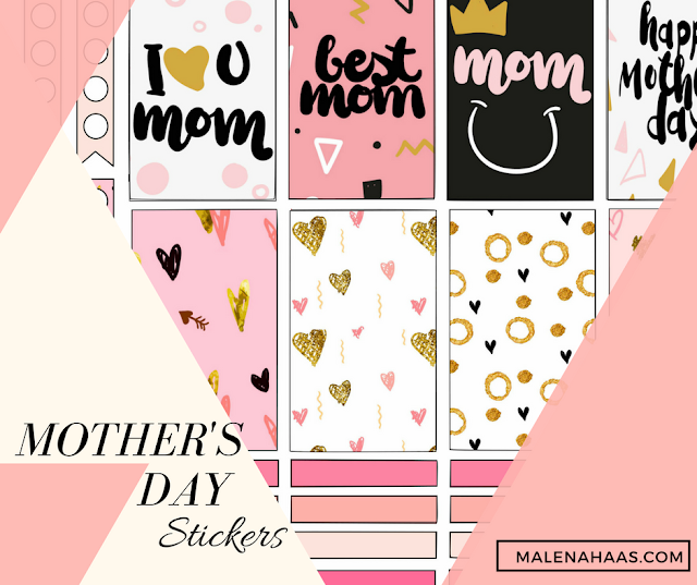 Free Mother's Day Stickers Printable Download