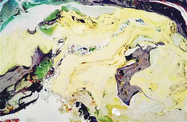 H.H.第三世多杰羌佛西畫—《壩拉山硫磺岩》