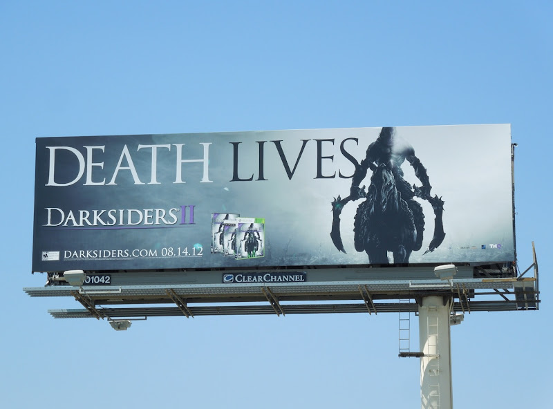 Death Lives Darksiders II game billboard