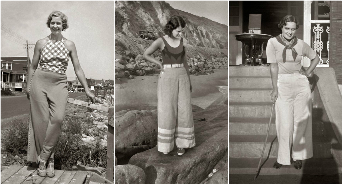 25 Cool Photos Capture Women in Wide Leg Pants in the 1930s and