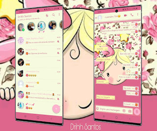 Menina Girl Theme For YOWhatsApp & Fouad WhatsApp By Driih Santos