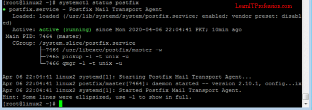 installation and configuration of postfix on centos 7