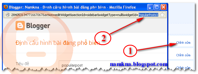 Xác định Id để tiến hành thủ thuật Popular posts style gallery jquery v2 blogger