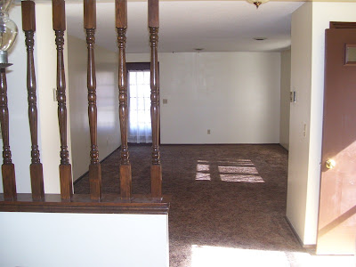 this empty living room.