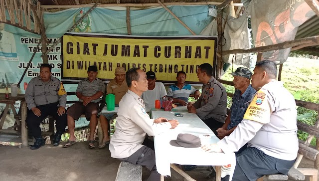 Wakapolsek Sipispis Jumat Curhat Di Desa Silaupadang