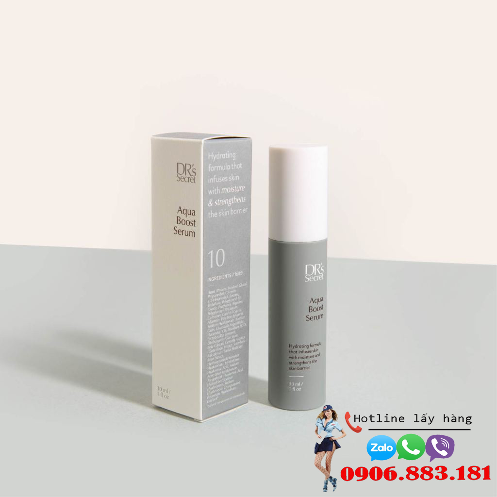 DR's Secret Aqua Boost Serum cấp nước cho da khô