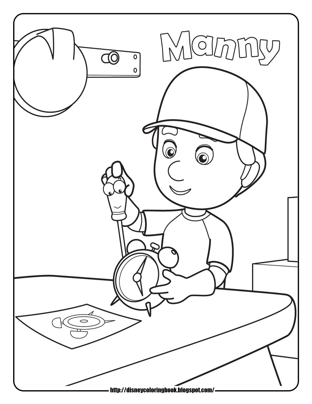 Handy Manny Coloring Pages 10