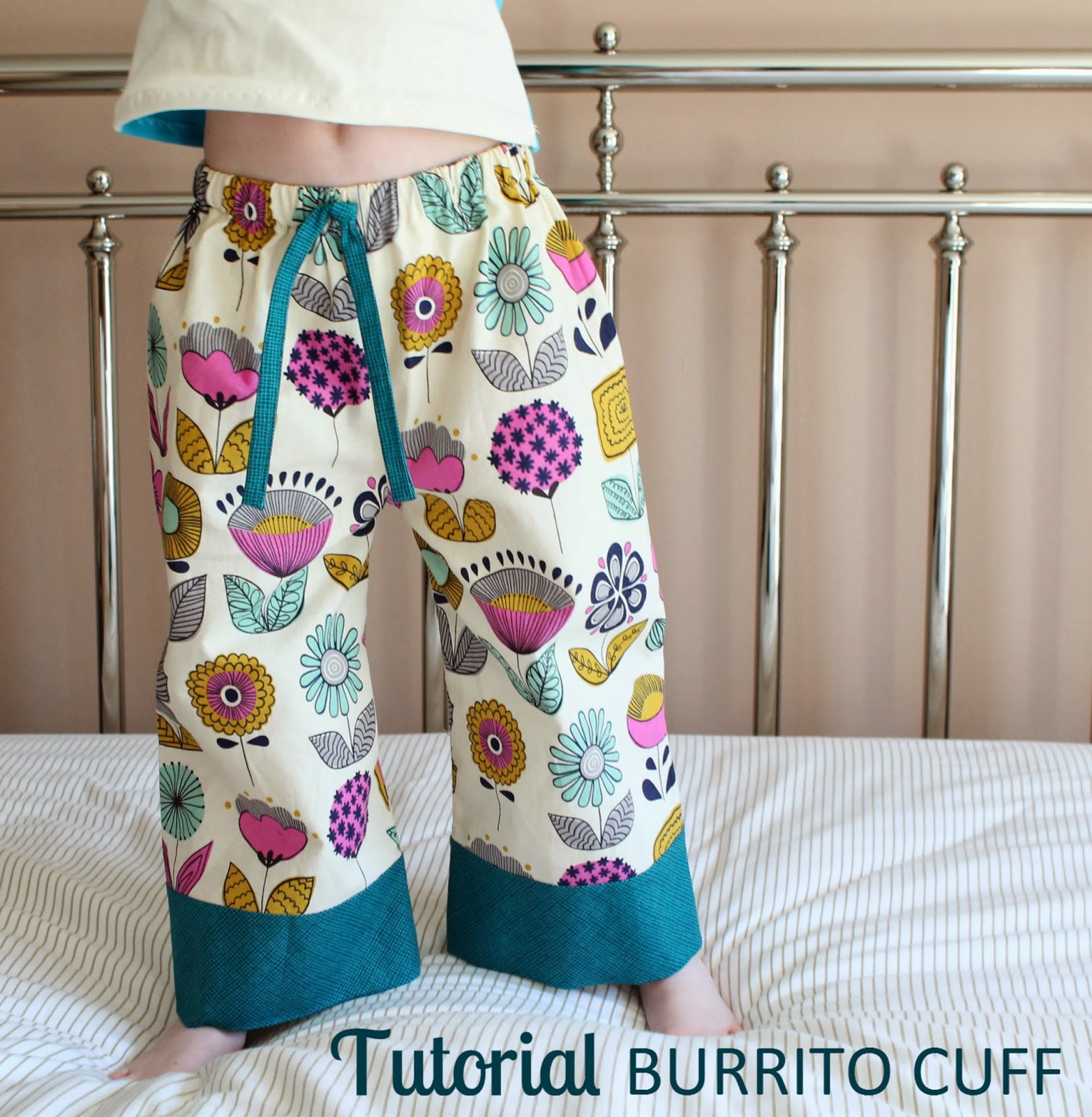 The Inspired Wren: TUTORIAL: Burrito Cuff PJ Pants