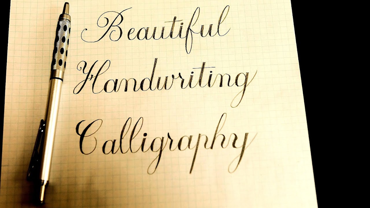 How To Write Letters In Calligraphy