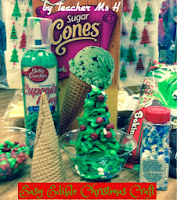 Decorated with Candy Christmas Tree Cones