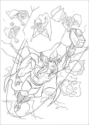 Thor Coloring Pages