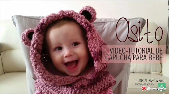 Capucha de Osito para bebé