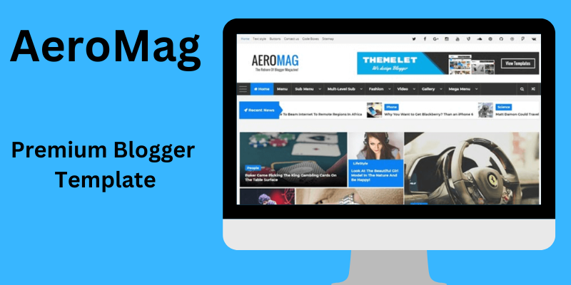 News & Magazine Blogger Template