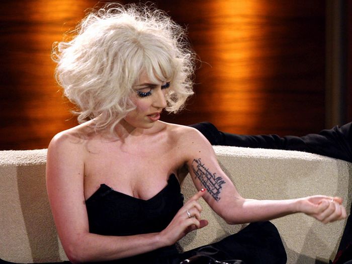 lady gaga tattoos hip. Lady Gaga Art Tattoo