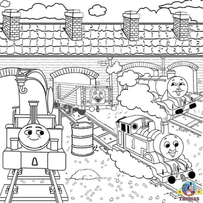 Free Printable Thomas the Train Coloring Page