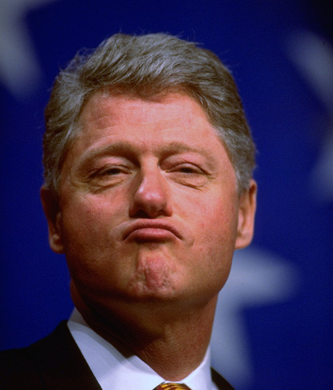 Funny Photos of Bill Clinton in 1996
