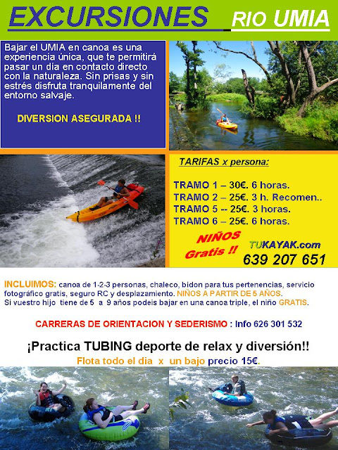 DEPORTE: Tukayak, descensos polo río Umia! Solta adrenalina!