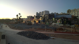 Obras a todo vapor na rua da Paciência