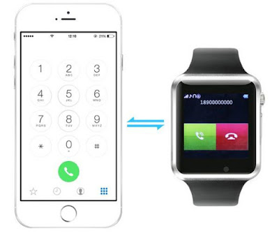 W8 Bluetooth Smart Watch GSM phone with iphone