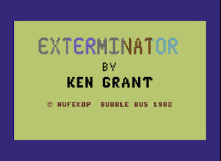 Exterminator by Ken Grant, title screen