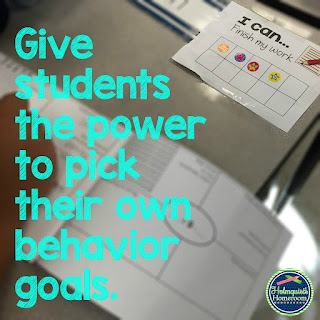 students pick behavior goals