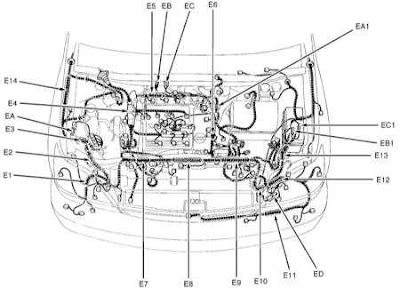 Manual Transmission Diagram on Fig 1 Wiring Diagram Lexus Rx 300 Points Of Grounding  Central Points