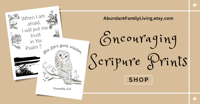 Encouraging Scripture Prints Ad