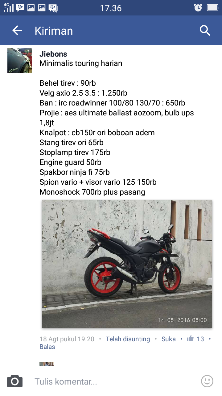 Kumpulan Foto Honda Verza Modif NR27 NYANA RUASNO