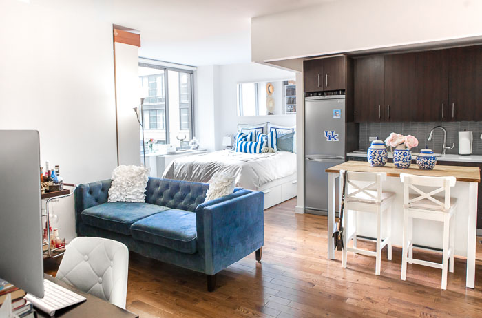 Chelsea NYC Studio Apartment Tour by popular New York blogger Covering the Bases
