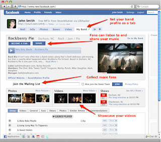 Improve Facebook Page with Reverb Nation’s MyBand