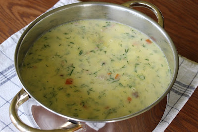 Supa (ciorba) de pui a la grec