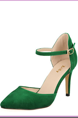 green wedding shoes