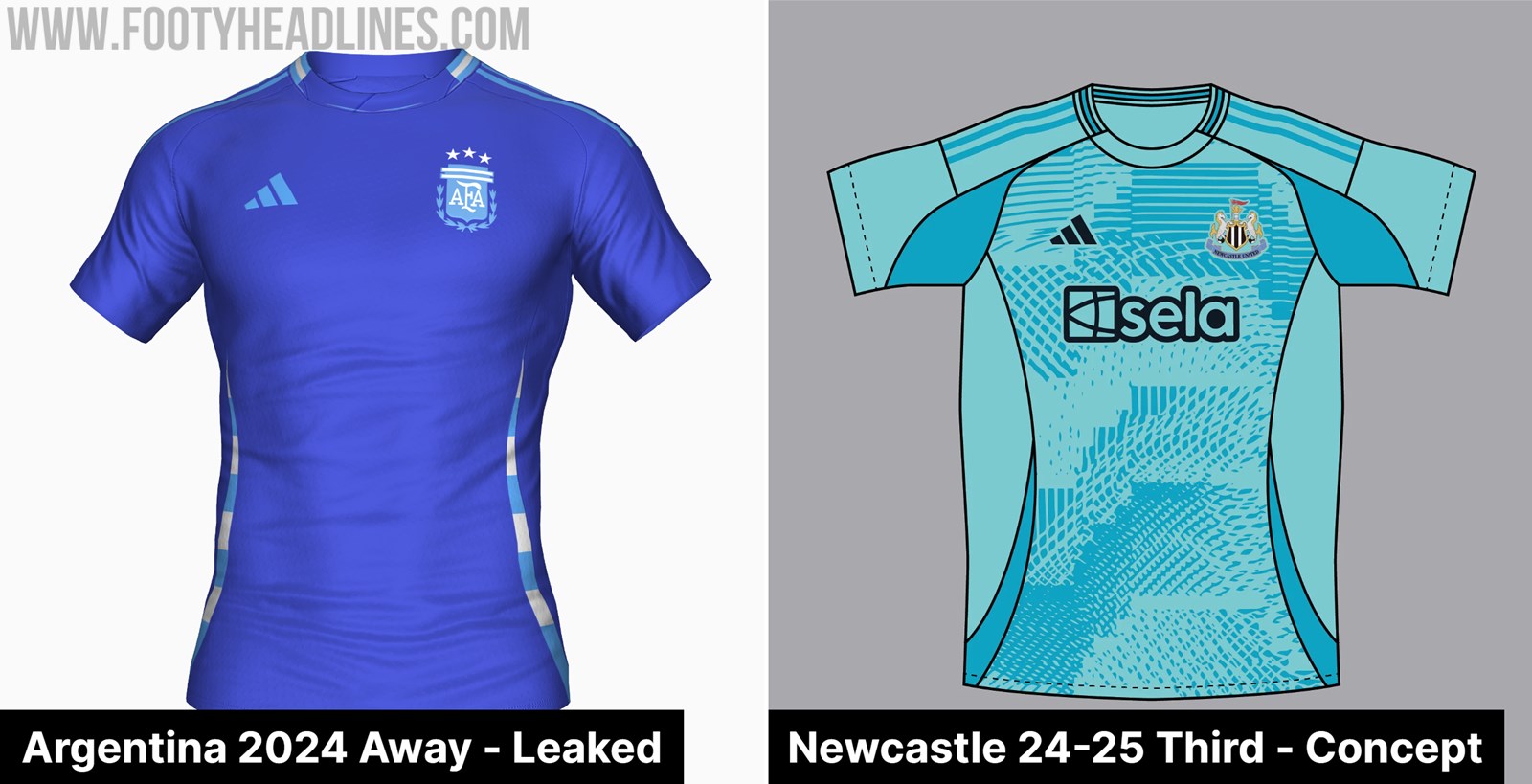 Adidas Newcastle United 24-25 Concept Kits - No More Castore